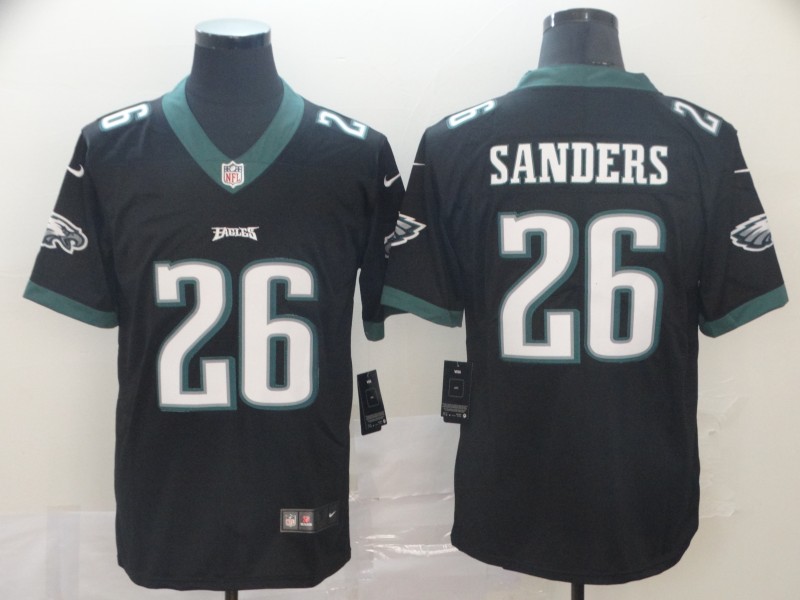 Men's Philadelphia Eagles Miles Sanders #26 Black Jersey